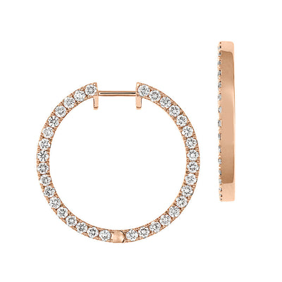 Lab Grown Diamond Fashion Hoops