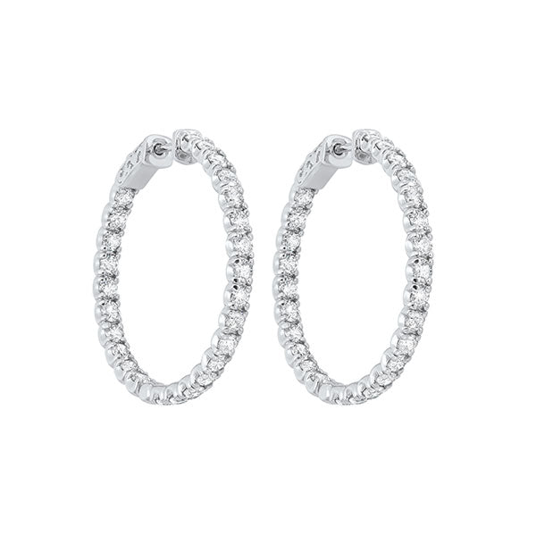 14Kt White Gold Diamond 5Ctw Earring