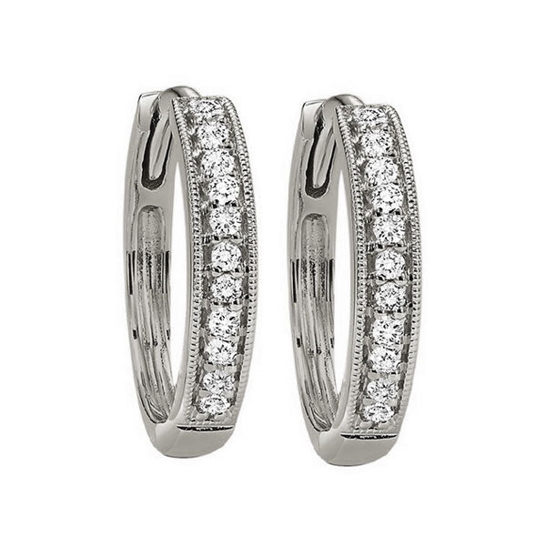 10Kt White Gold Diamond 1/6Ctw Earring