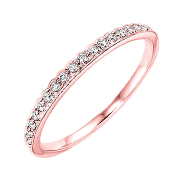 10Kt Rose Gold Diamond 1/8Ctw Ring