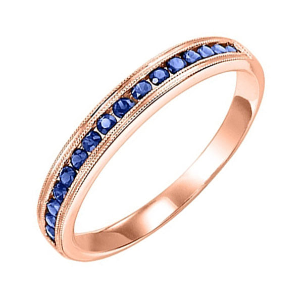 14Kt Rose Gold Sapphire 1/3Ctw Ring