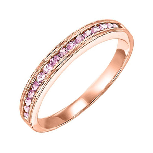 10Kt Rose Gold Pink Tourmaline 1/3Ctw Ring