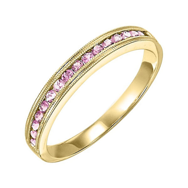 10Kt Yellow Gold Pink Tourmaline 1/3Ctw Ring