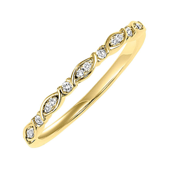 10Kt Yellow Gold Diamond 1/12Ctw Ring