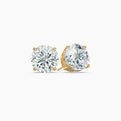 Round Cut Lab Grown Diamond Stud Earrings 0.25 Ct