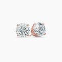 Round Cut Lab Grown Diamond Stud Earrings 0.25 Ct