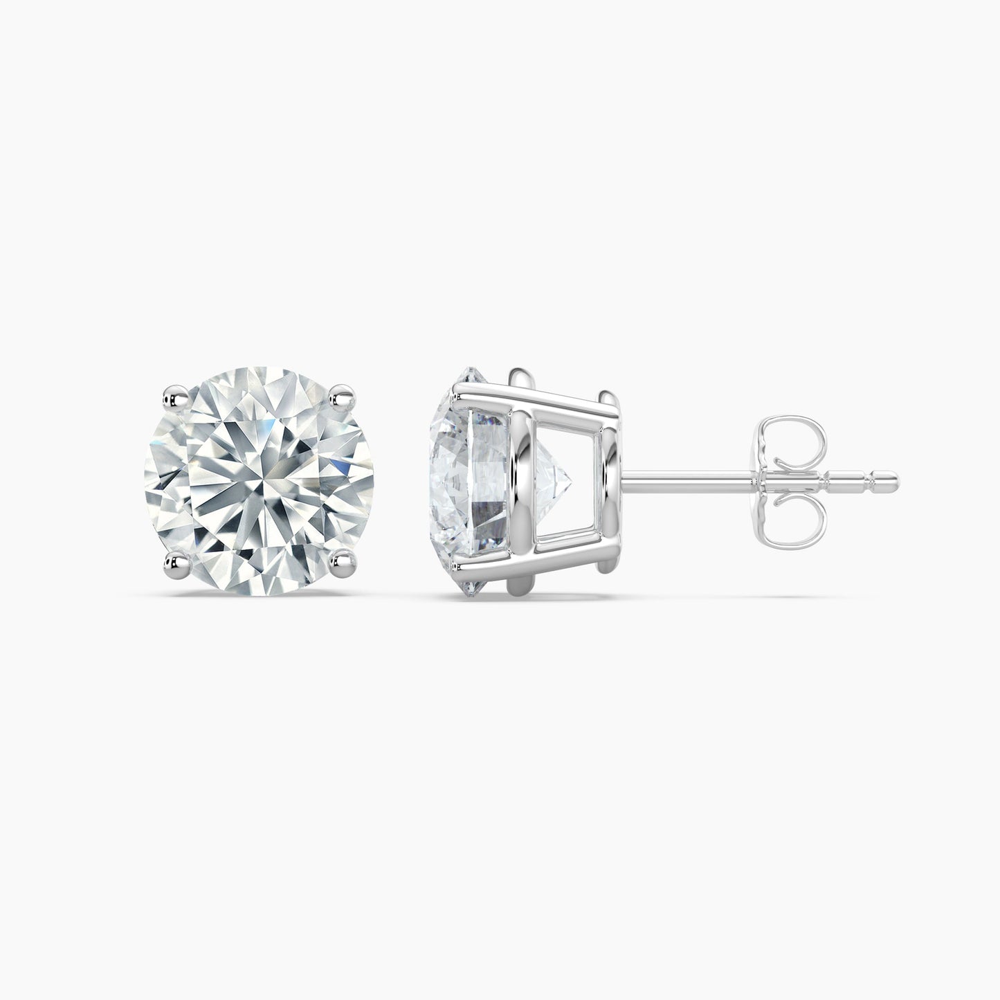 Round Cut Lab Grown Diamond Stud Earrings 0.25 Ct