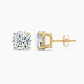 Round Cut Lab Grown Diamond Stud Earrings 0.25 Ct