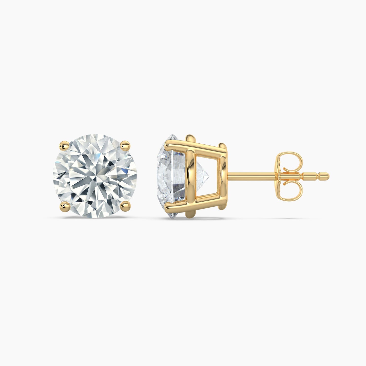 Round Cut Lab Grown Diamond Stud Earrings 0.25 Ct