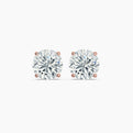 Round Cut Lab Grown Diamond Stud Earrings 0.25 Ct