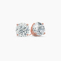 Round Cut Lab Grown Diamond Stud Earrings 0.25 Ct