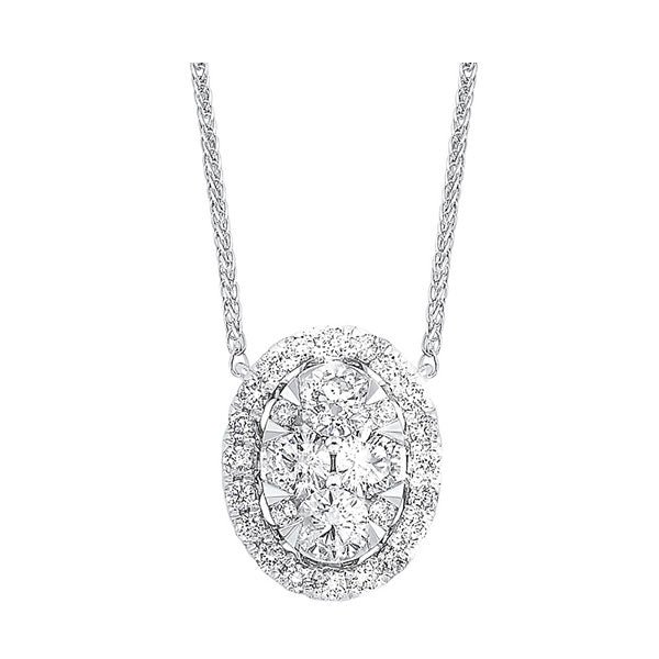 14Kt White Gold Diamond 1/3Ctw Necklace