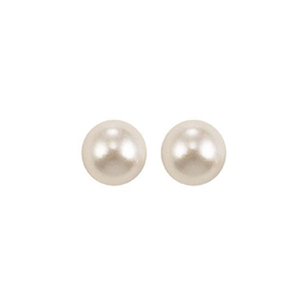 14Kt White Gold Pearl Earring