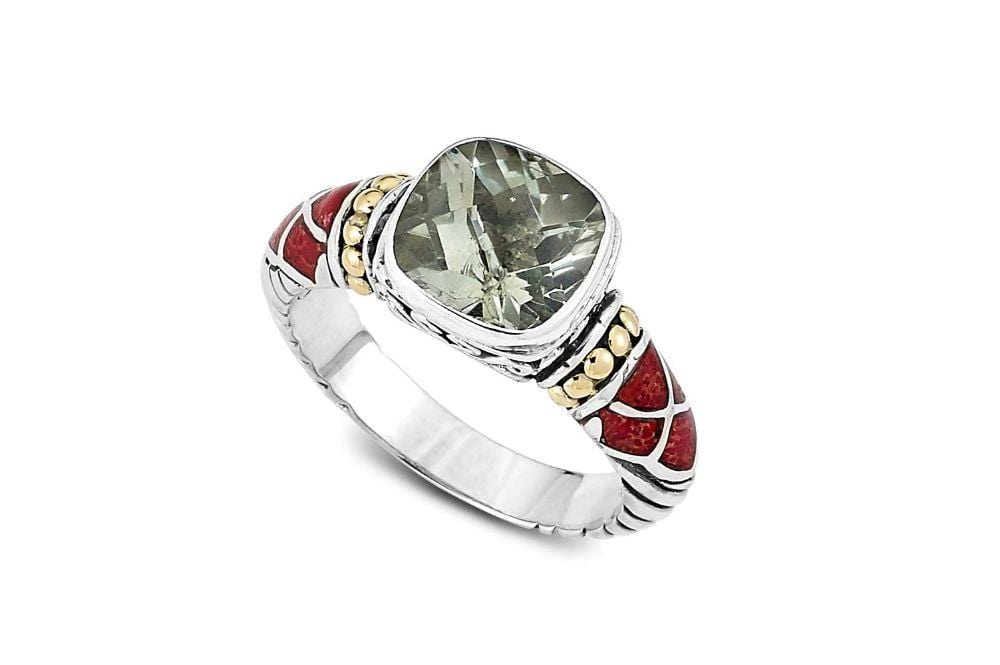 Rak Ring- Green Amethyst