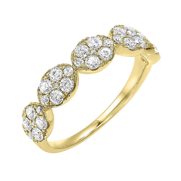 14Kt Yellow Gold Diamond 3/4Ctw Ring