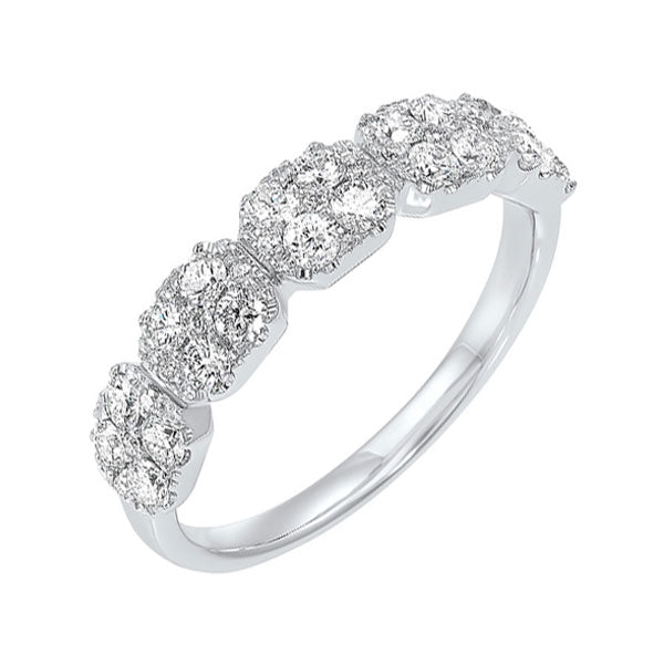 14Kt White Gold Diamond 3/4Ctw Ring