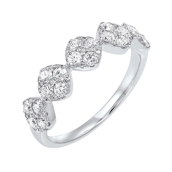 14Kt White Gold Diamond 3/4Ctw Ring