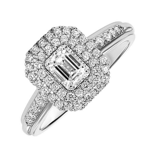 14Kt White Gold Diamond 3/4Ctw Ring
