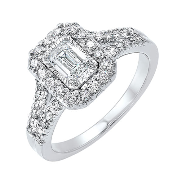 14Kt White Gold Diamond 1Ctw Ring