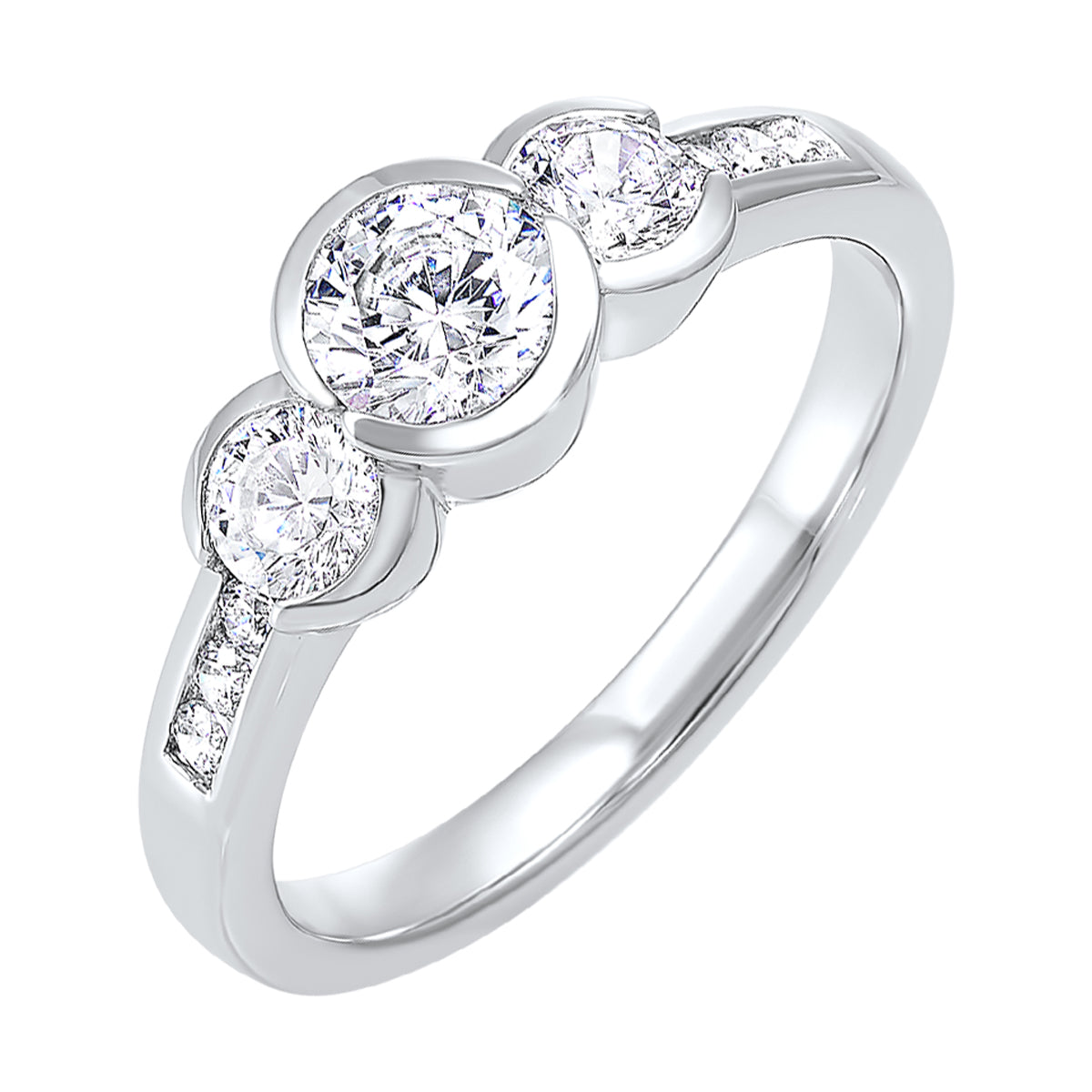 14Kt White Gold Diamond 2Ctw Ring