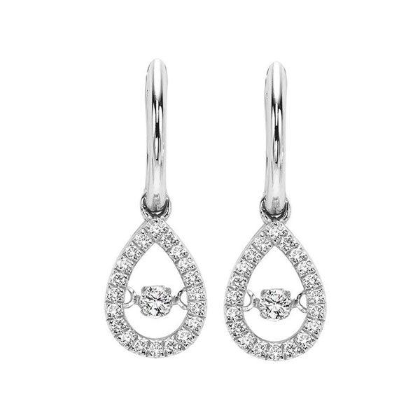 10Kt White Gold Diamond 1/5Ctw Earring
