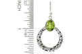 Sacred Circle Earrings- Blue Topaz