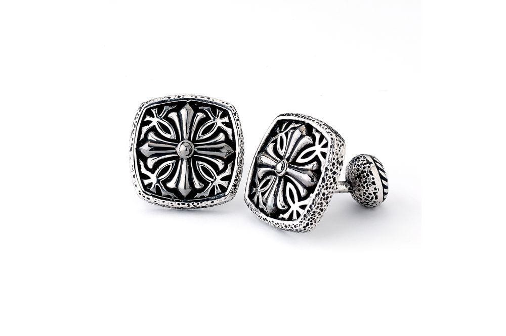 Square Cross Cufflinks