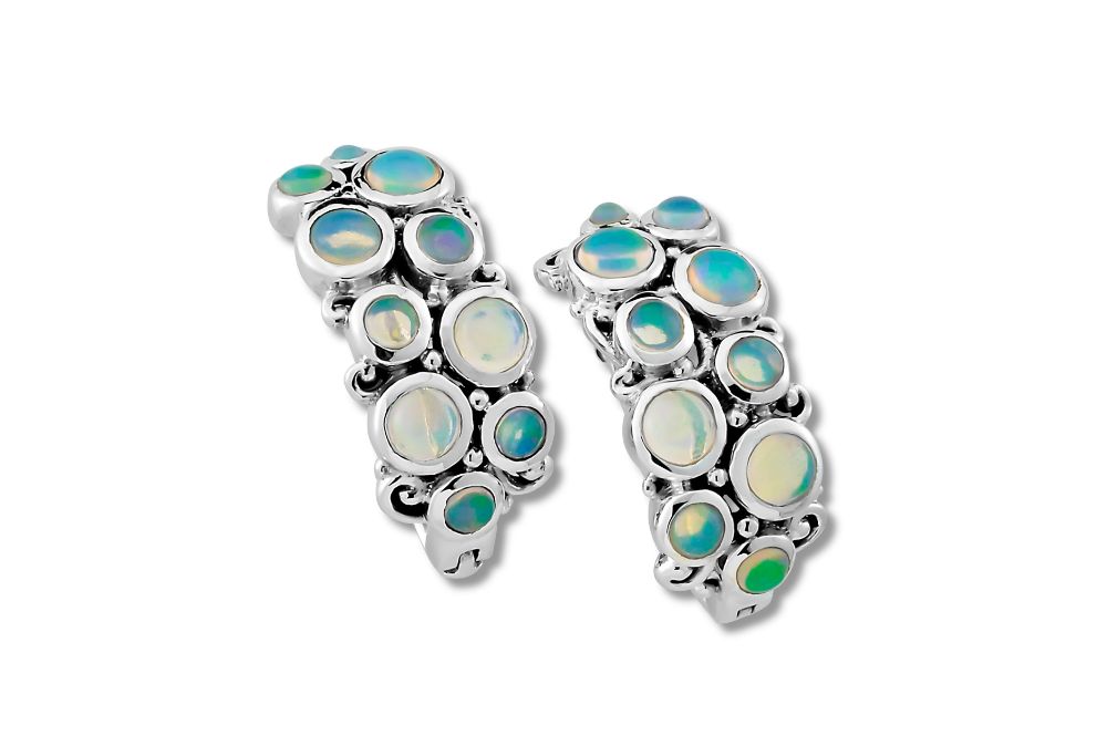 Sari Earrings- Opal